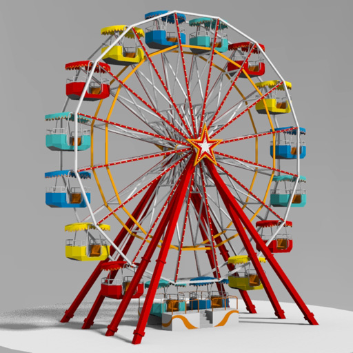 Ferris Wheel 20M 3D Model