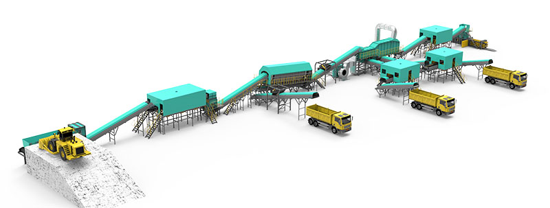 Layout of Beston Waste Separation System