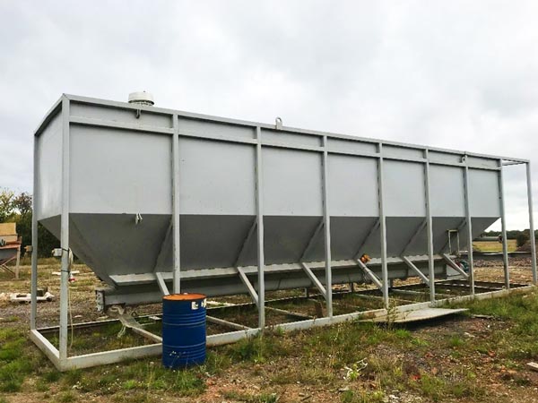 100t horizontal cement silo