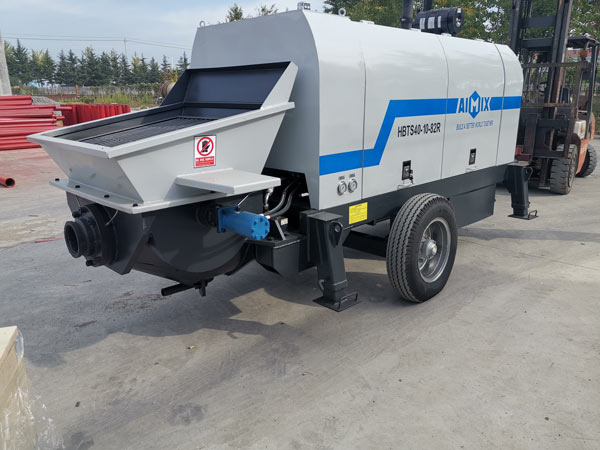 small concrete pump