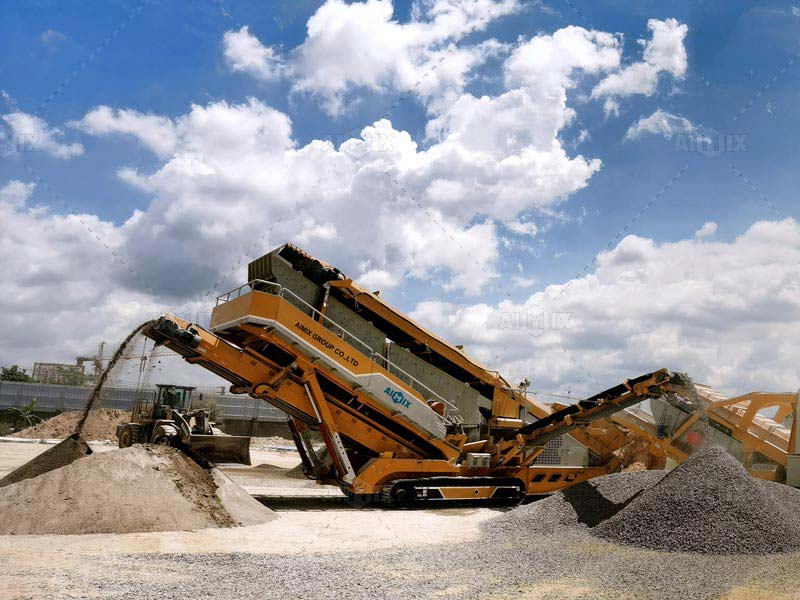 mobile stone crusher plant